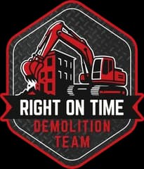 Right On Time Demolition logo