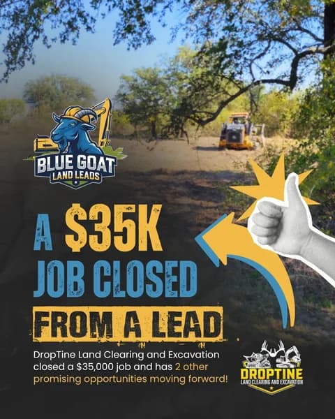 DropTine: a $35K job closed from a lead